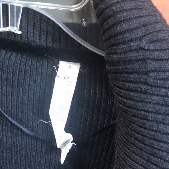 Lululemon Cashmere Bamboo Blend Belted Open Cardigan Waffle Knit Sweater Wrap 4 - Picture 10 of 13